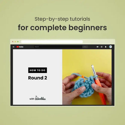 The Woobles - Bjorn the Narwhal Beginner Crochet Kit