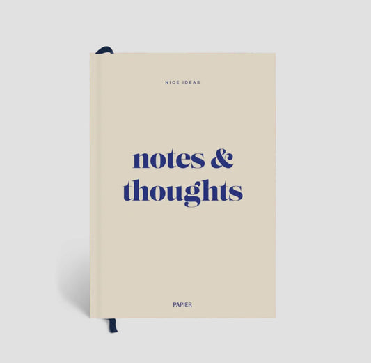 Beige Joy Lined Notebook