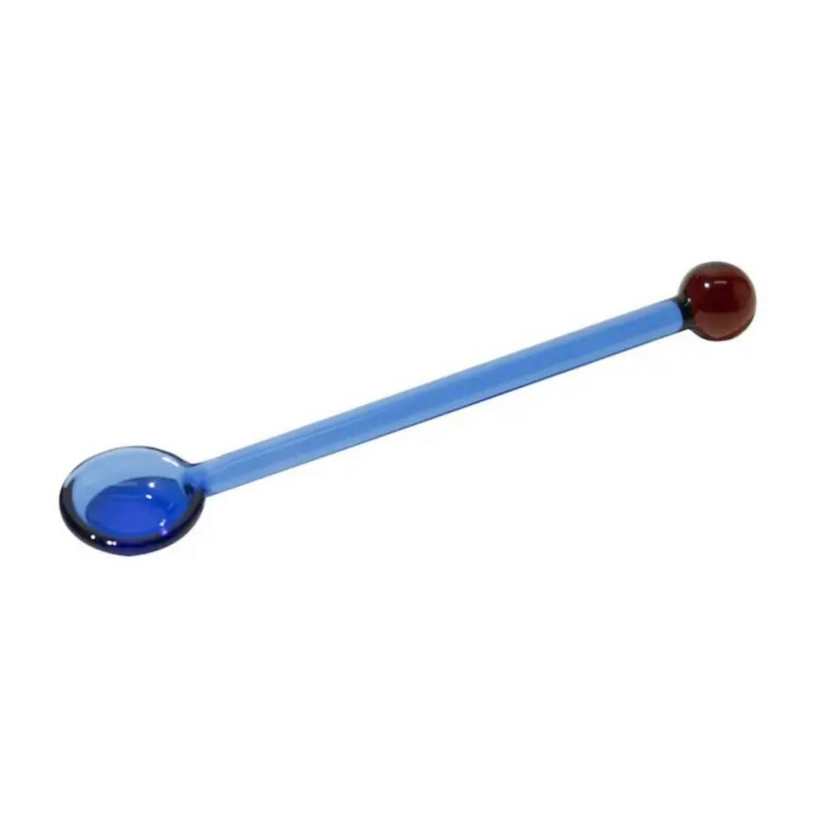 Glass Spoon - Blue