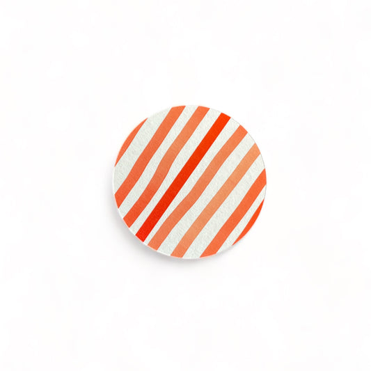 Red Striped Coaster