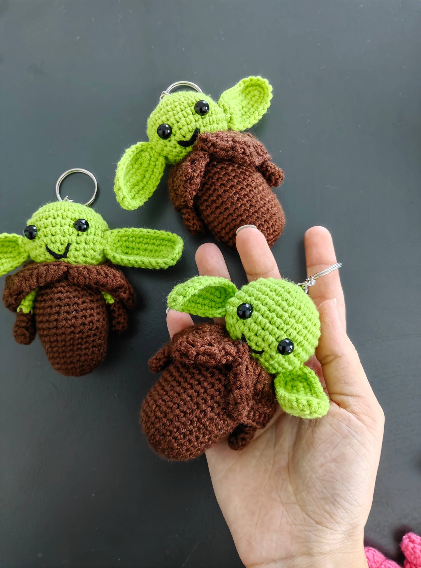 Crochet Yoda Keychain