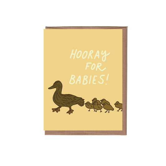 Ducklings Baby Greeting Card
