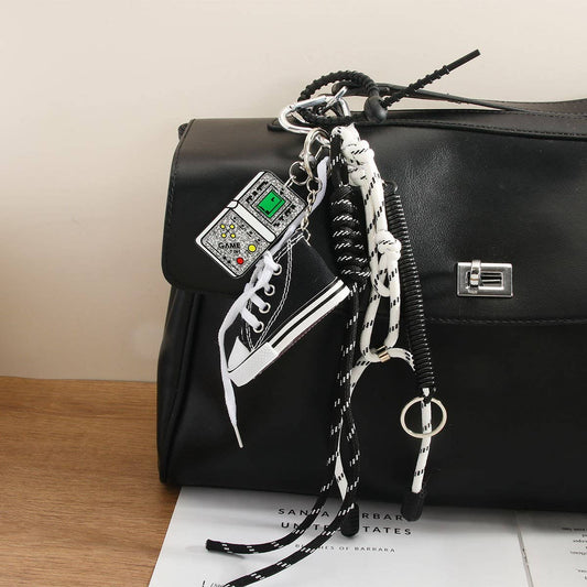 Black Sneaker Bag Charm Keychain
