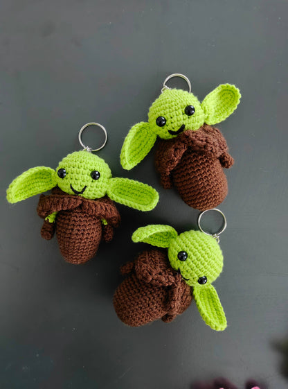 Crochet Yoda Keychain