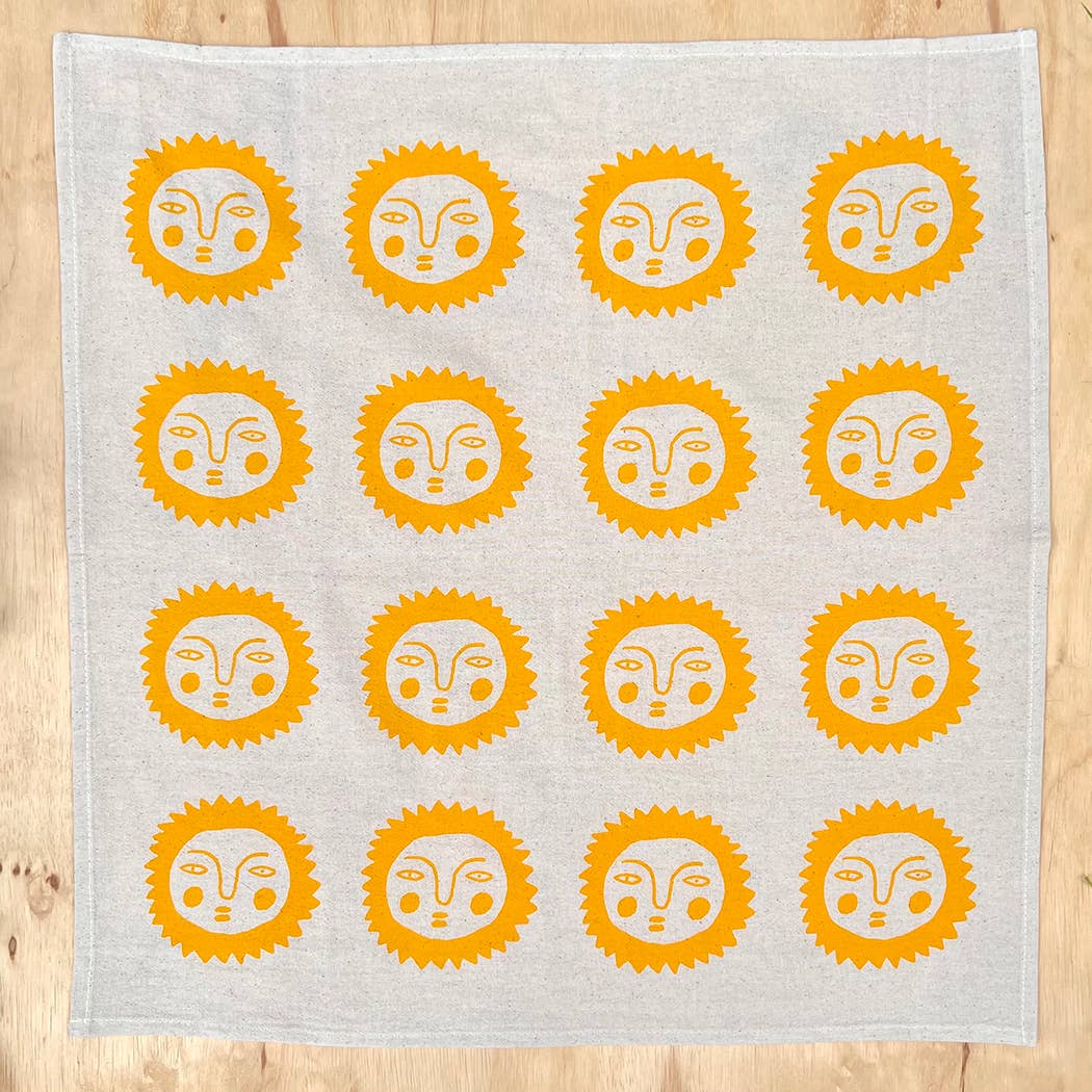 Sun tea towel: Yellow