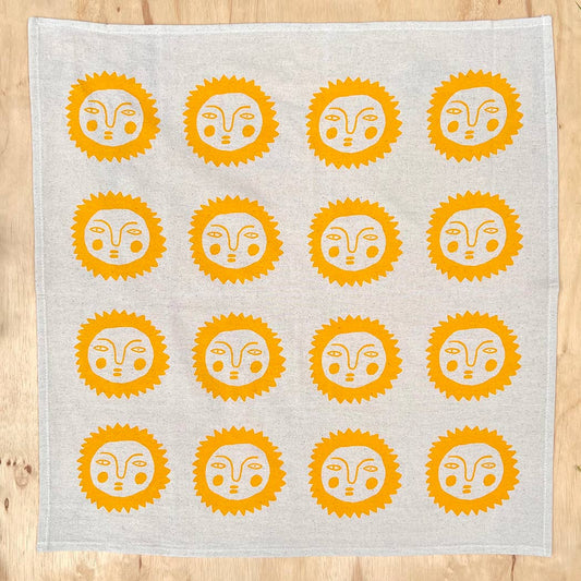 Sun tea towel: Yellow