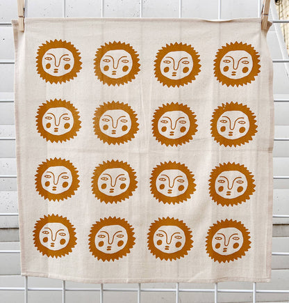 Sun tea towel: Yellow