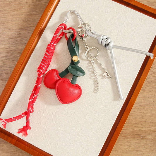 Cherry Bag Charm Keychain