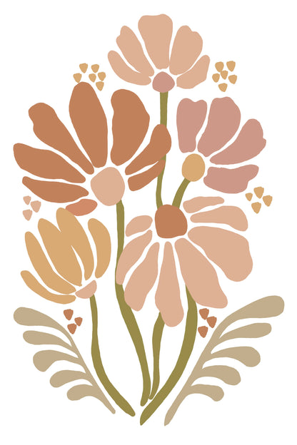 Vintage Flowers Paint by Number Kit