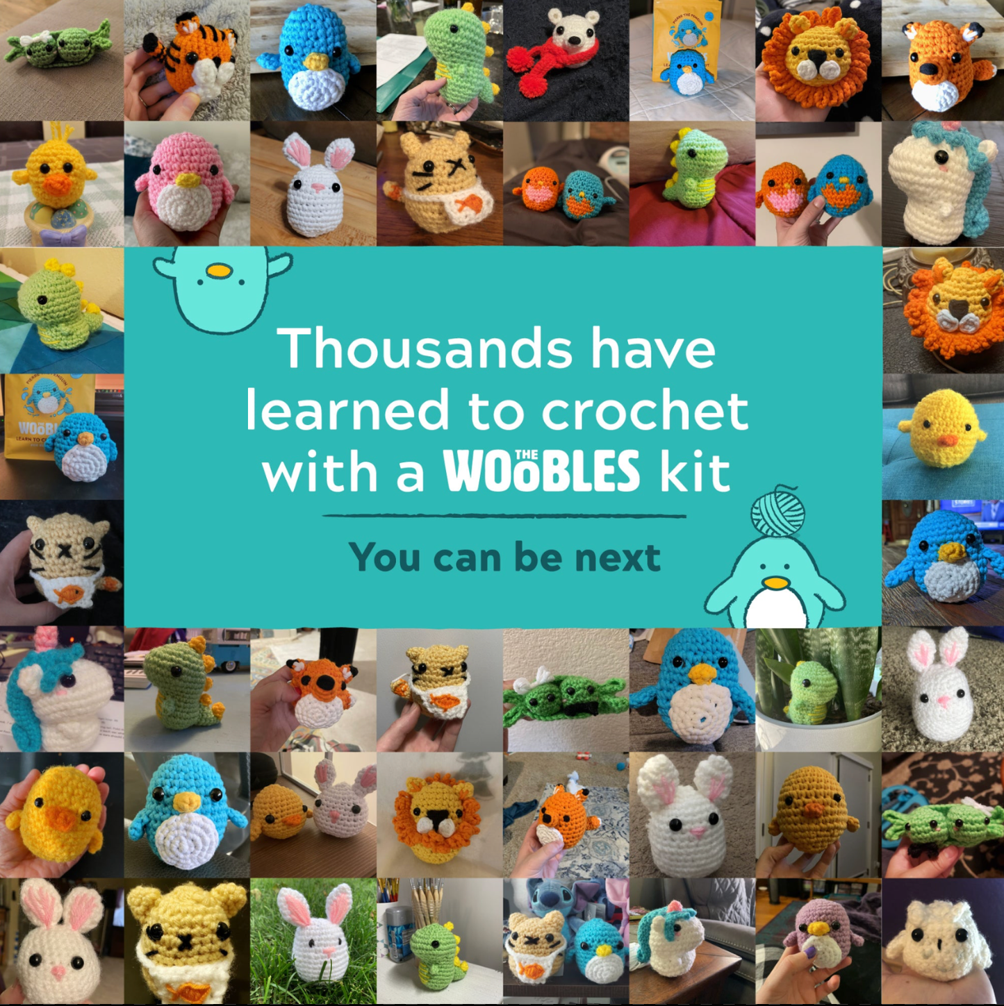The Woobles - Tanya the Tiger Beginner Crochet Kit