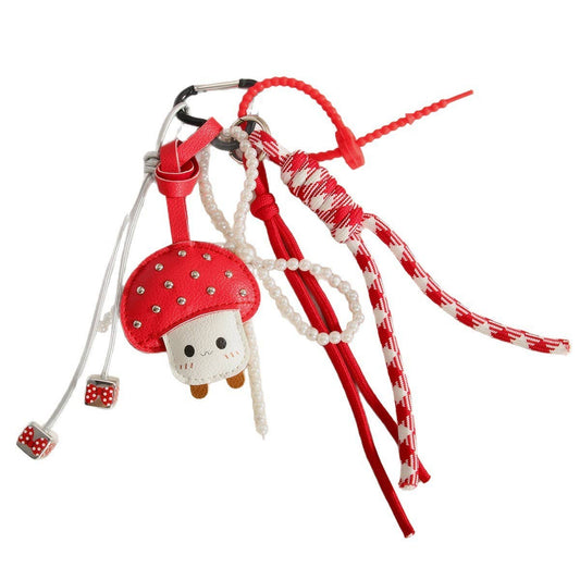 Mushroom Bag Charm Keychain