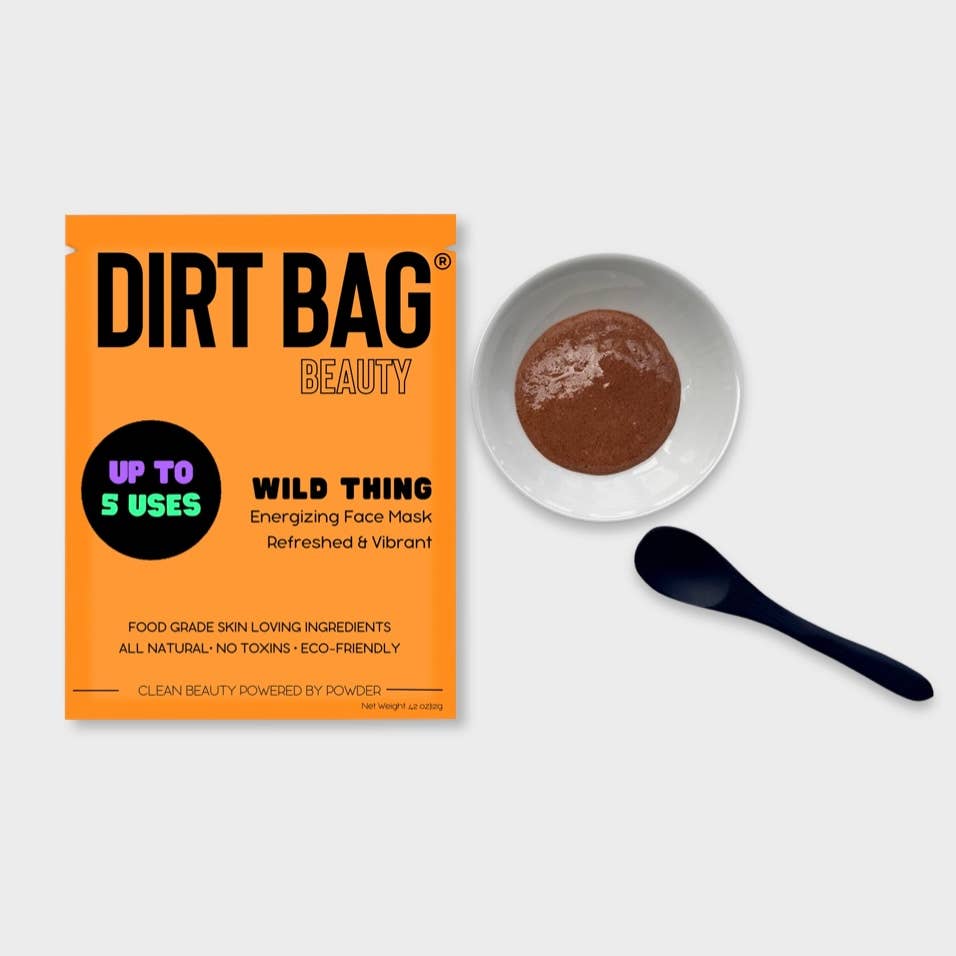 Dirt Bag® Beauty - Wild Thing- Refreshed & Vibrant Facial Mask - H2O Activated