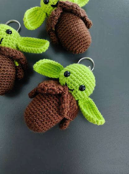 Crochet Yoda Keychain