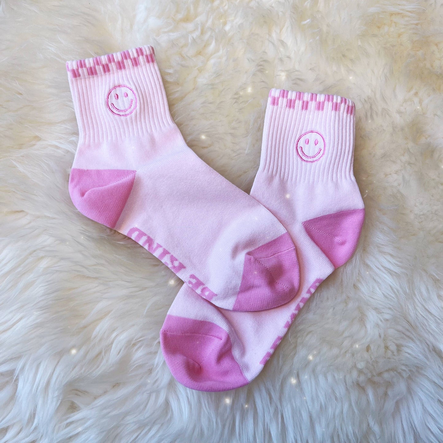 Wildflower + Co. - Smiley Embroidered Socks