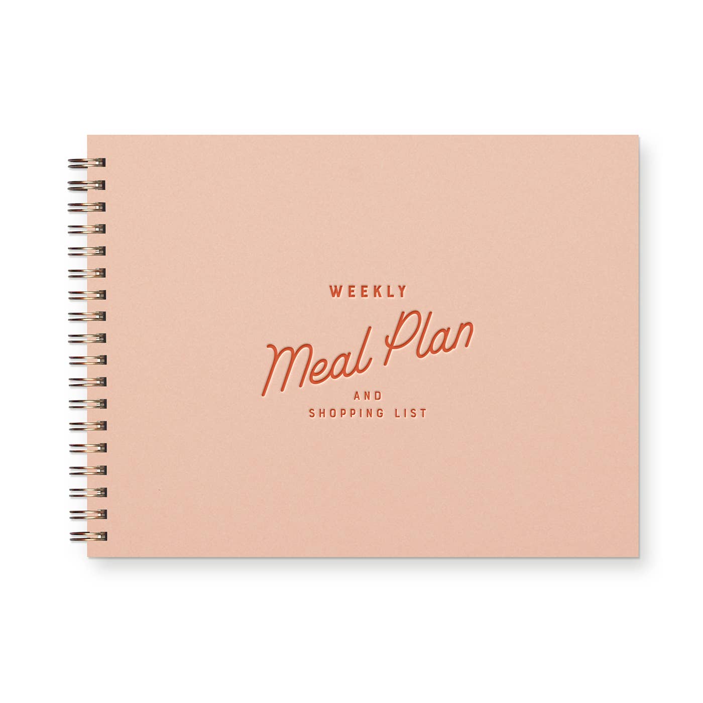 Ruff House Print Shop - Retro Weekly Meal Planner: Seashell Cover | Canyon Ink