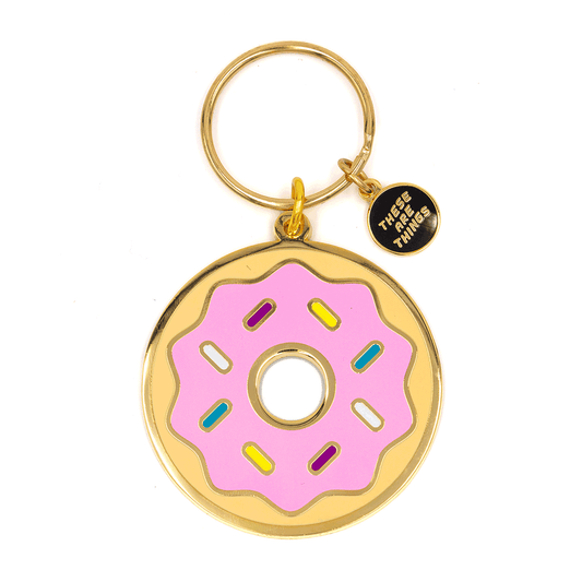 Donut Enamel Keychain