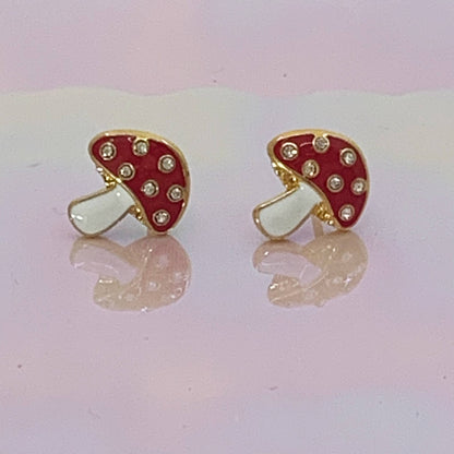 Mushroom Sparkle Earrings