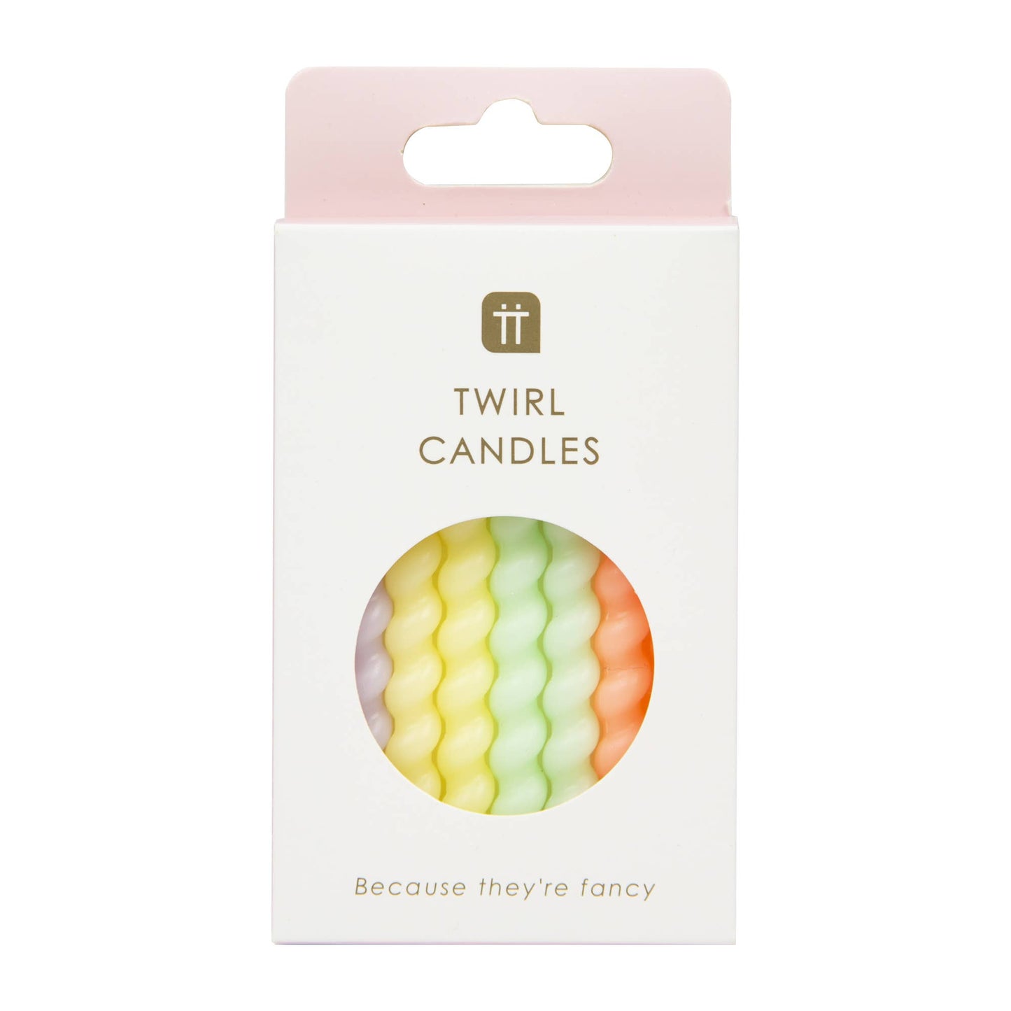 Twisted Pastel Birthday Candles 8 Pack