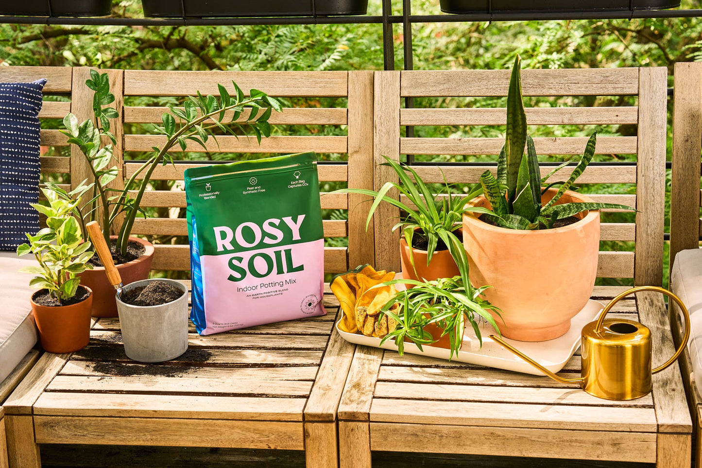 4qt Organic potting soil mix, indoor, houseplant & herbs