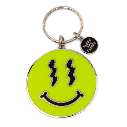 Trippy Smiley Keychain