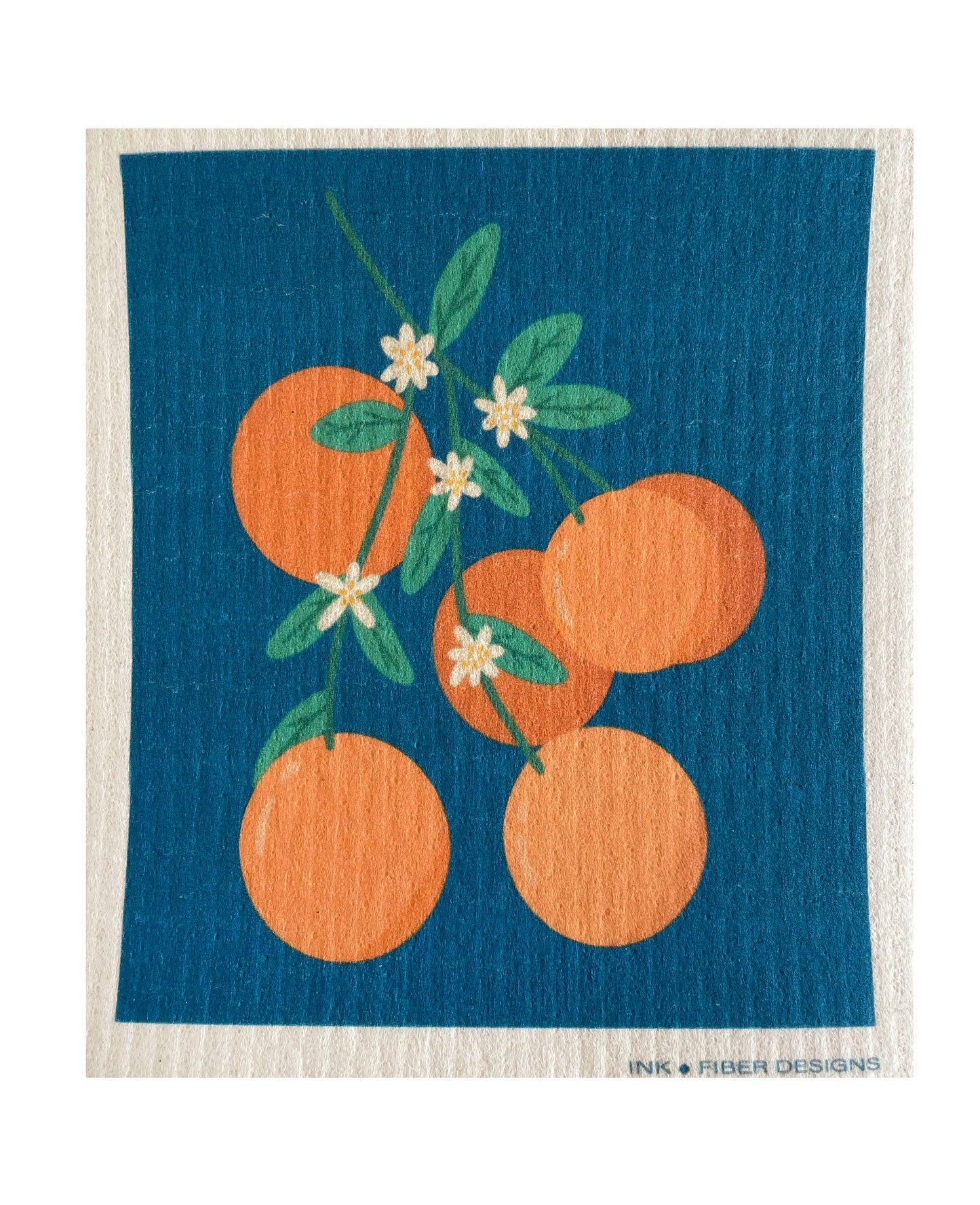 Orange Blossoms Dishcloth