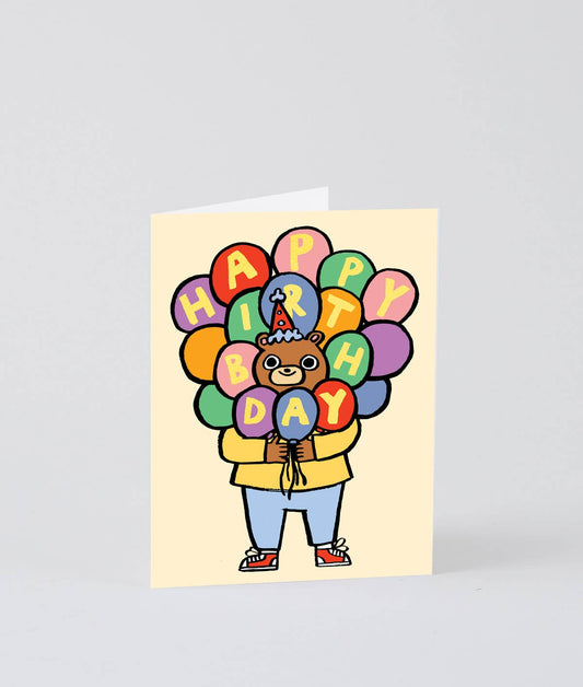 Balloon Bear Card