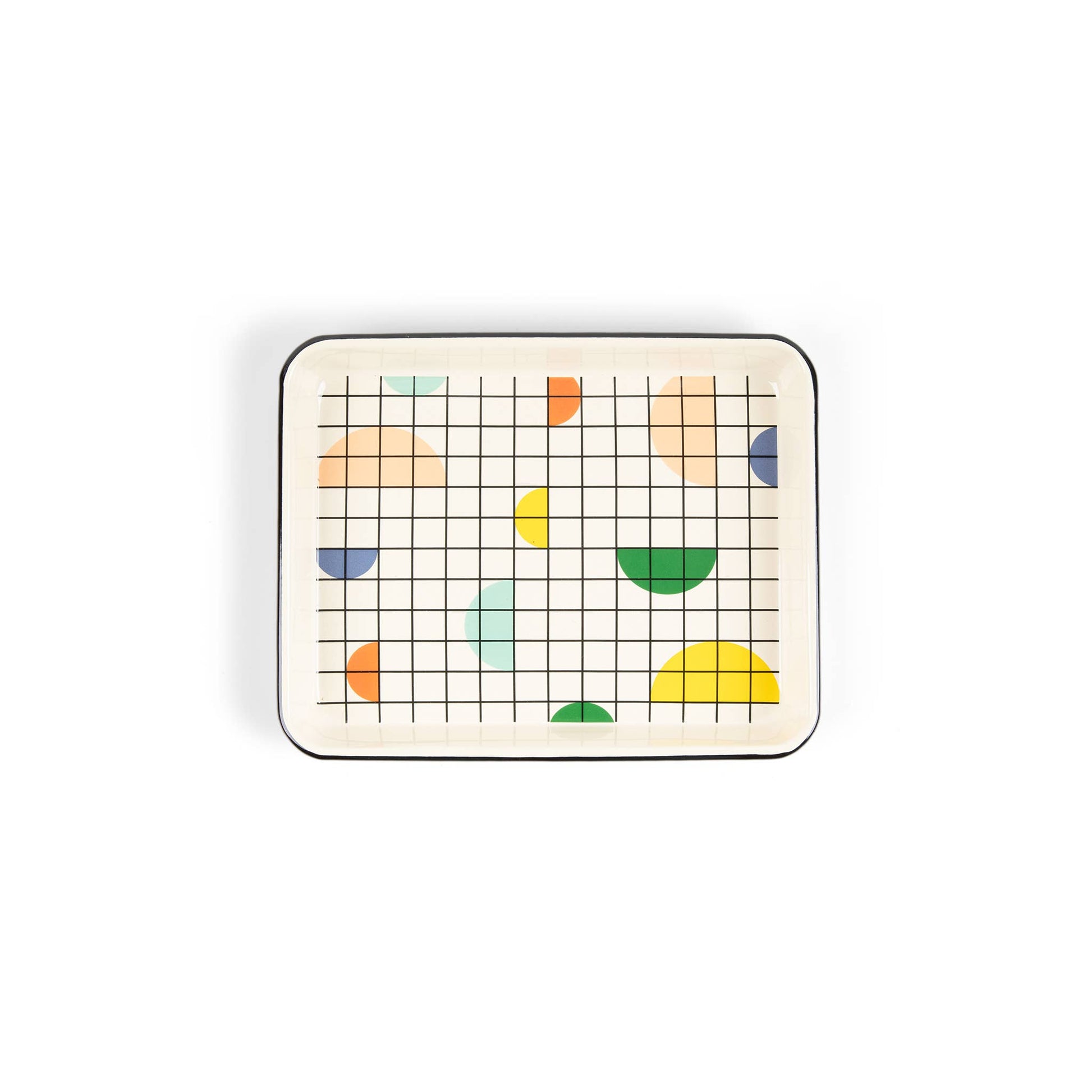 Shapes Grid Enamelware Tray – Planet Circle