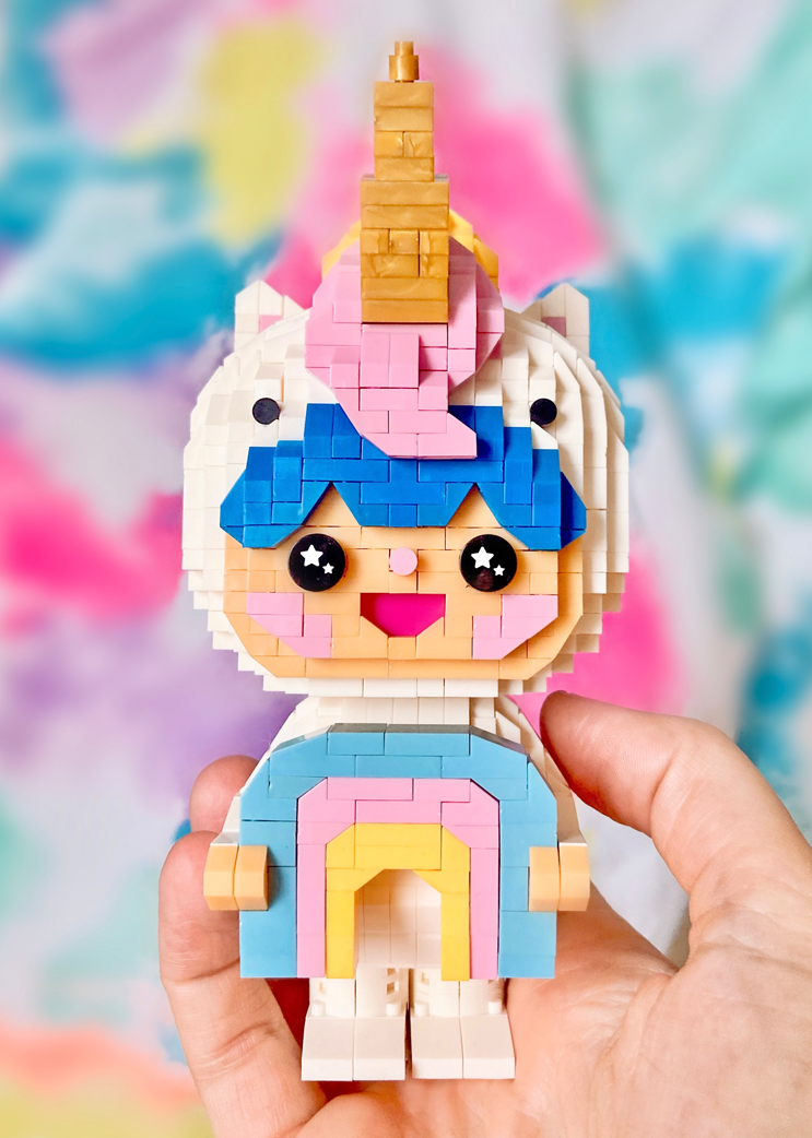 Rainbow Unicorn mini-bricks