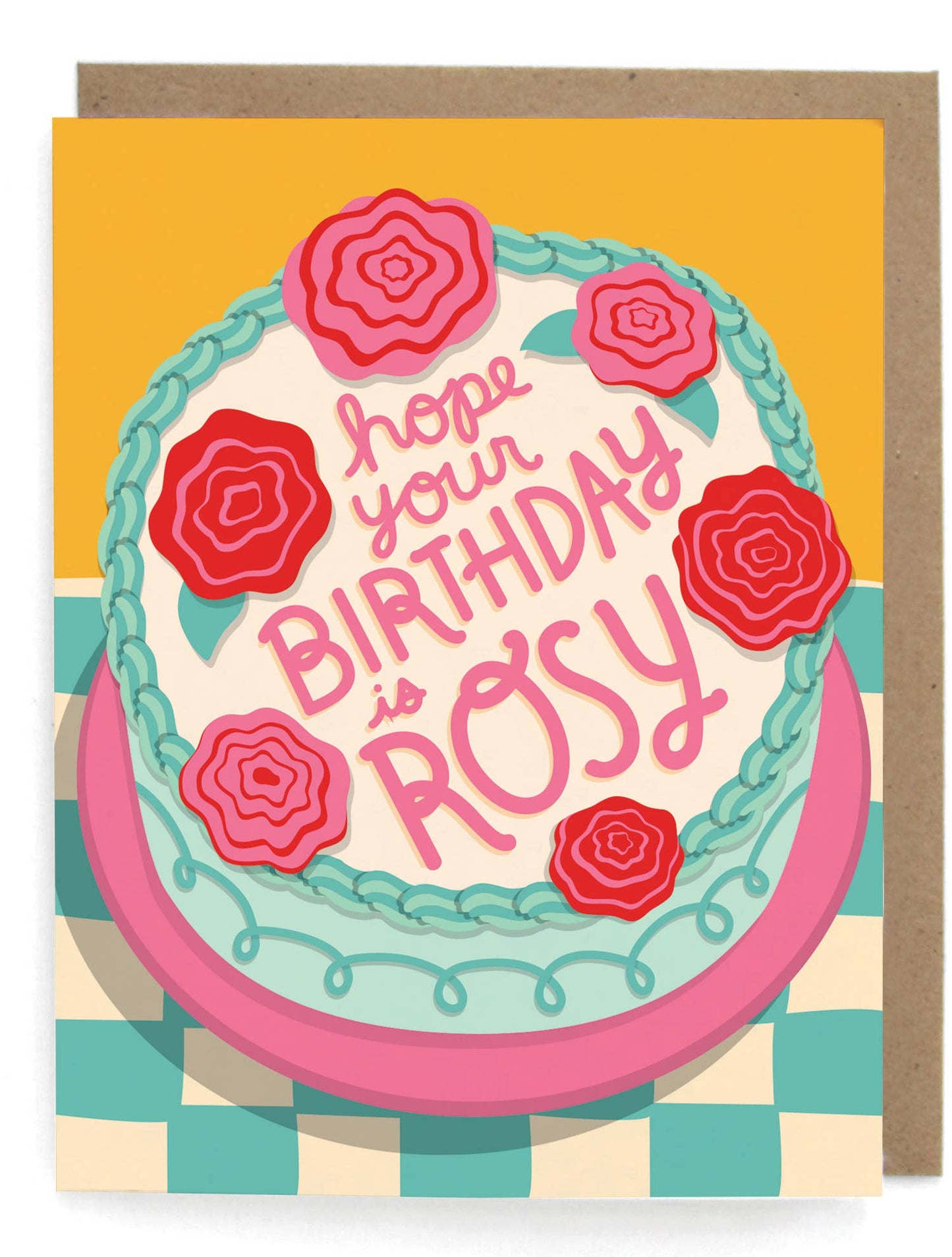 Rosy Birthday Card