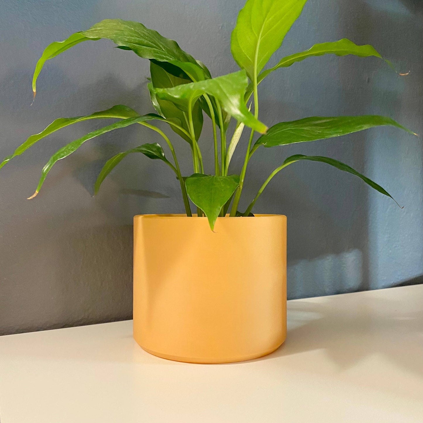 3D Printed 4in. Planter Pot - Indoor Planter Pot: Orange Dreamsicle
