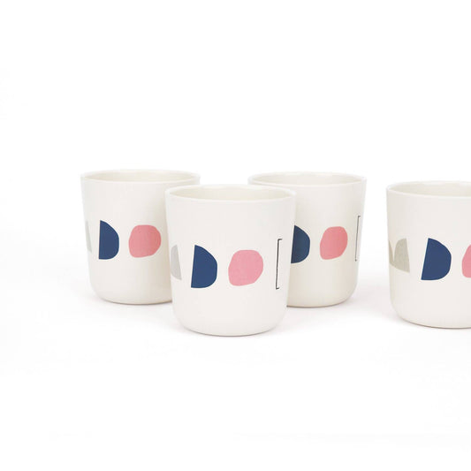 EKOBO - Illustrated Medium Cup Set - Color Series