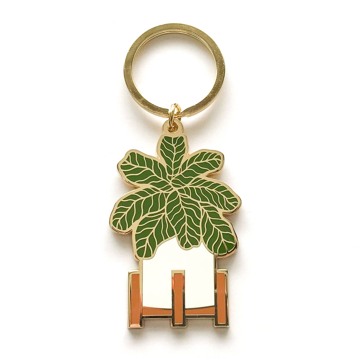 Fiddle Leaf Keychain 