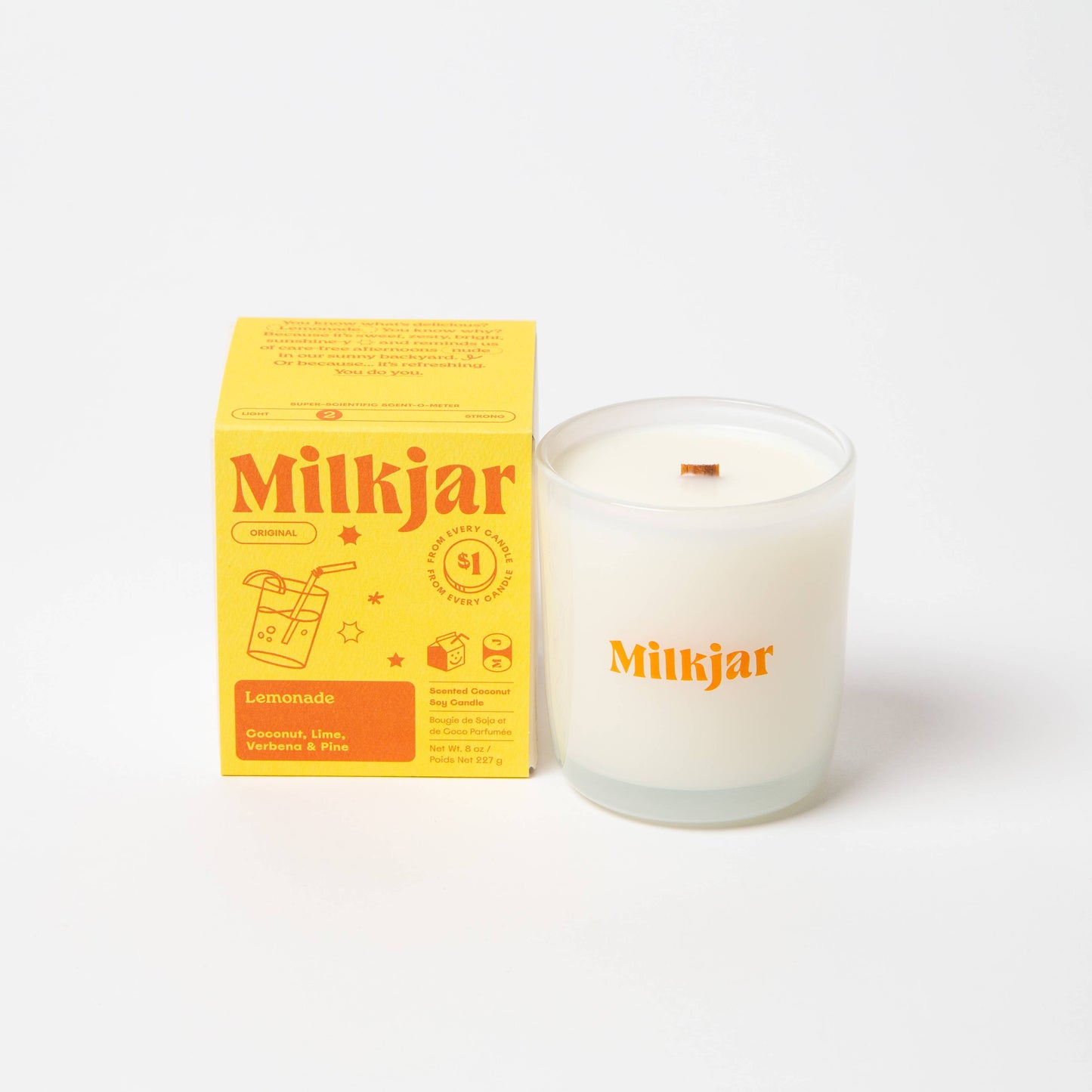 Milk Jar Lemonade 8 oz Candle